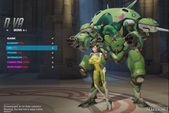 《守望先鋒》D.VA皮膚介紹
