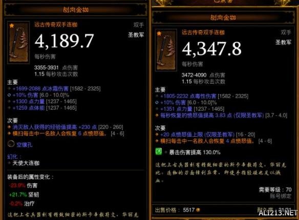 《暗黑破壞神3:奪魂之鐮》武器洗法詳細介紹心得 肉枷+麥劍+焚爐