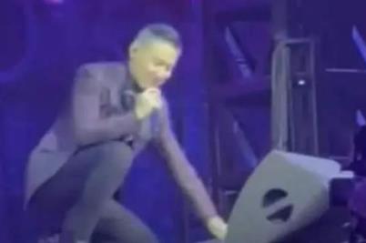 張學友演唱會上突然頭暈跌倒