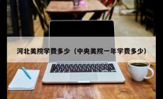 河北美院一年學費多少錢
