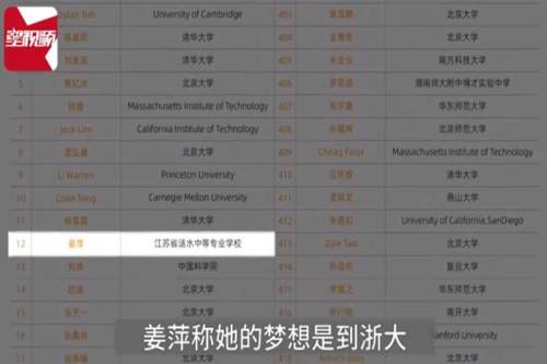 浙大招生辦回應姜萍想報考，結果如何？