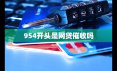 954開頭是網(wǎng)貸催收電話嗎