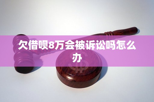 欠借唄8萬會被訴訟嗎怎么辦