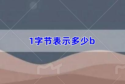 1字節表示多少b,一b的大小是多少（b的大小是多少）
