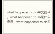 what happened to sb語法結構