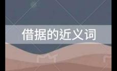 借據的近義詞有哪些？借據的近義詞及釋義