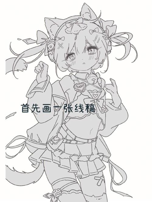 教你給線稿上色教程