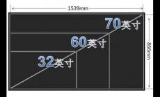 70寸的液晶電視長寬高多少米啊?