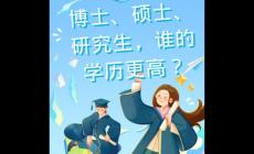 博士碩士研究生哪個學歷高一點（博士,碩士,研究生哪個學歷高）